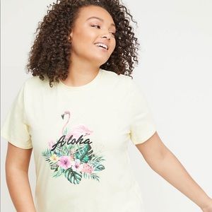 Lane Bryant Tropical Graphic Tee size 14/16 NEW!
